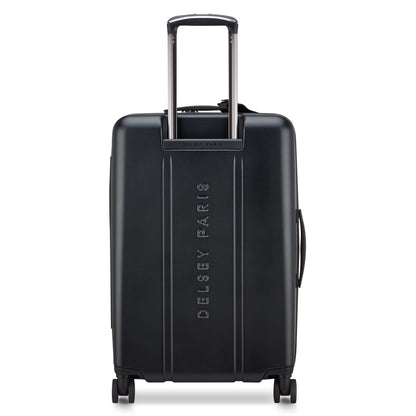 CADENCE 27-Inch Expandable Check-In Suitcase, Deep black - Delsey Paris Great Value