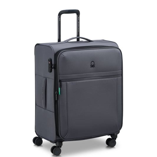 BE 26-Inch Expandable Check-In Suitcase, Anthracite - Delsey Paris Best Seller