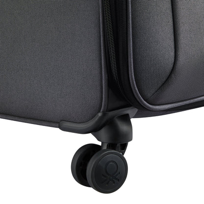 BE 26-Inch Expandable Check-In Suitcase, Anthracite - Delsey Paris Best Seller