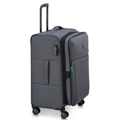 BE 26-Inch Expandable Check-In Suitcase, Anthracite - Delsey Paris Best Seller