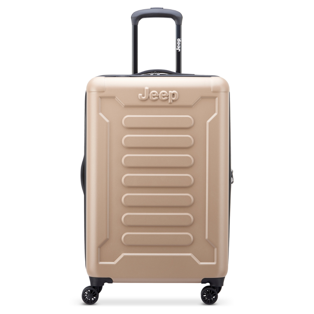 JH004C 27-Inch Expandable Check-In Suitcase, Beige - Delsey Paris Great Value