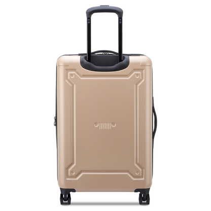 JH004C 27-Inch Expandable Check-In Suitcase, Beige - Delsey Paris Great Value