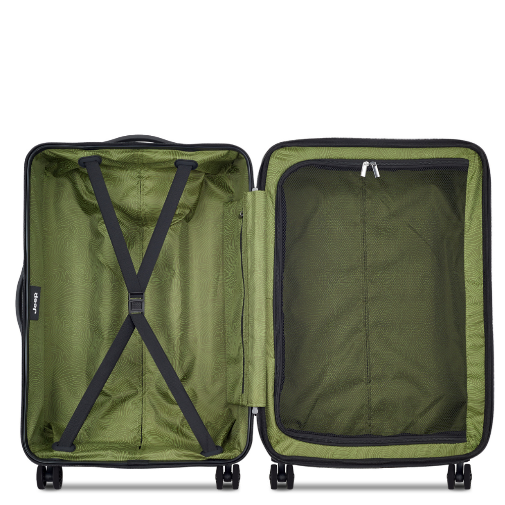JH004C 27-Inch Expandable Check-In Suitcase, Beige - Delsey Paris Great Value