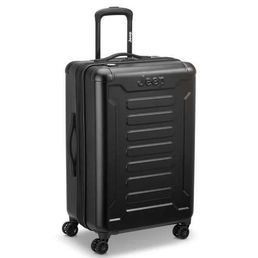 JH004C 27-Inch Expandable Check-In Suitcase, Black - Delsey Paris Top Pick