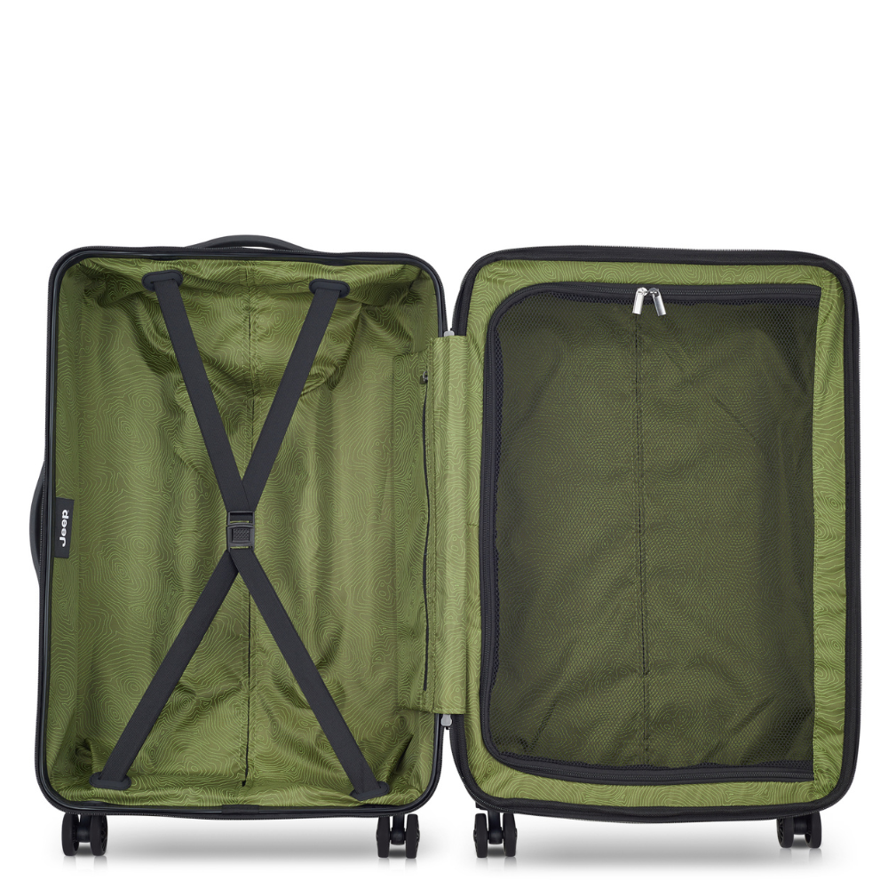 JH004C 27-Inch Expandable Check-In Suitcase, Black - Delsey Paris Top Pick