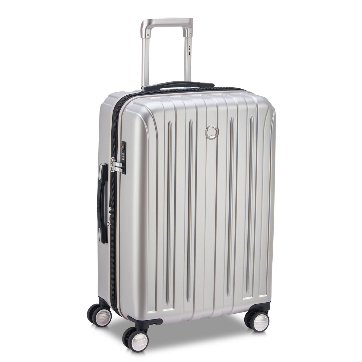 TITANIUM 27-Inch Check-In Suitcase, Silver - Delsey Paris Quality