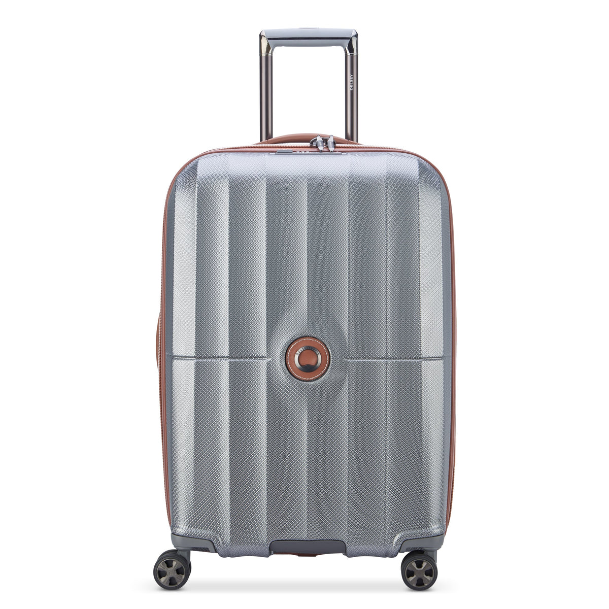 CARROUSEL 27-Inch Expandable Check-In Suitcase, Platinum - Delsey Paris Quality