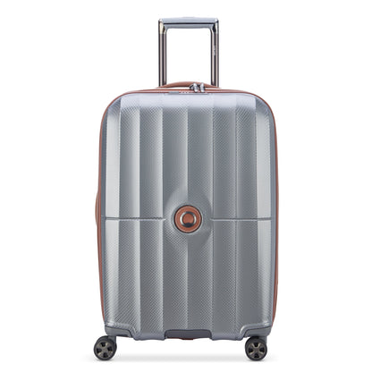 CARROUSEL 27-Inch Expandable Check-In Suitcase, Platinum - Delsey Paris Quality
