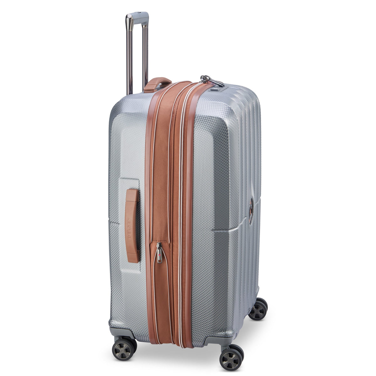 CARROUSEL 27-Inch Expandable Check-In Suitcase, Platinum - Delsey Paris Quality