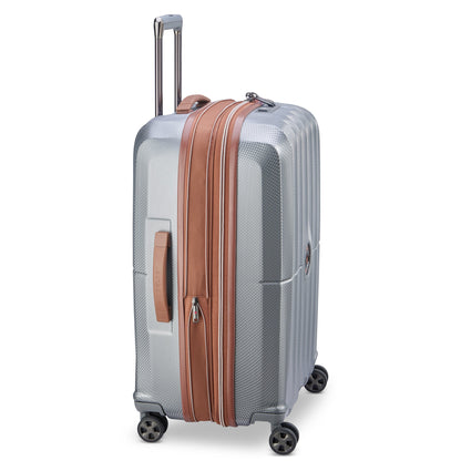 CARROUSEL 27-Inch Expandable Check-In Suitcase, Platinum - Delsey Paris Quality