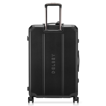 ALU'R 28-Inch Aluminum Check-In Suitcase, Black - Delsey Paris Trusted