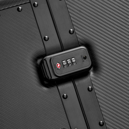 ALU'R 28-Inch Aluminum Check-In Suitcase, Black - Delsey Paris Trusted