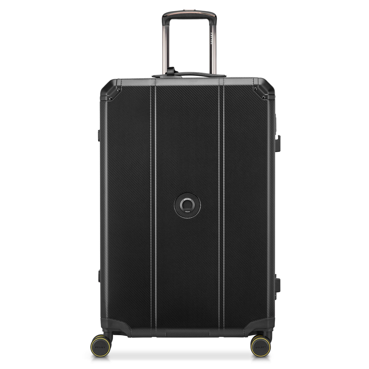 ALU'R 28-Inch Aluminum Check-In Suitcase, Black - Delsey Paris Trusted