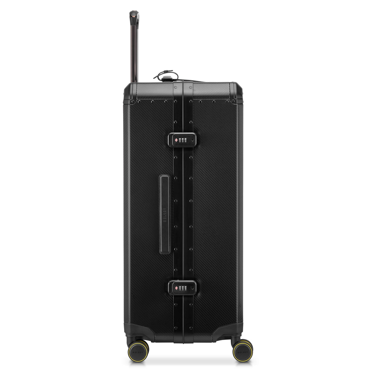 ALU'R 28-Inch Aluminum Check-In Suitcase, Black - Delsey Paris Trusted