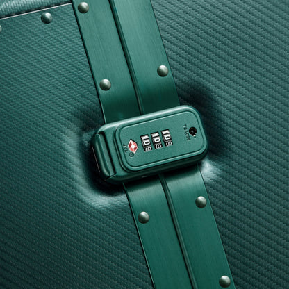 ALU'R 28-Inch Aluminum Check-In Suitcase, Green - Delsey Paris Classic