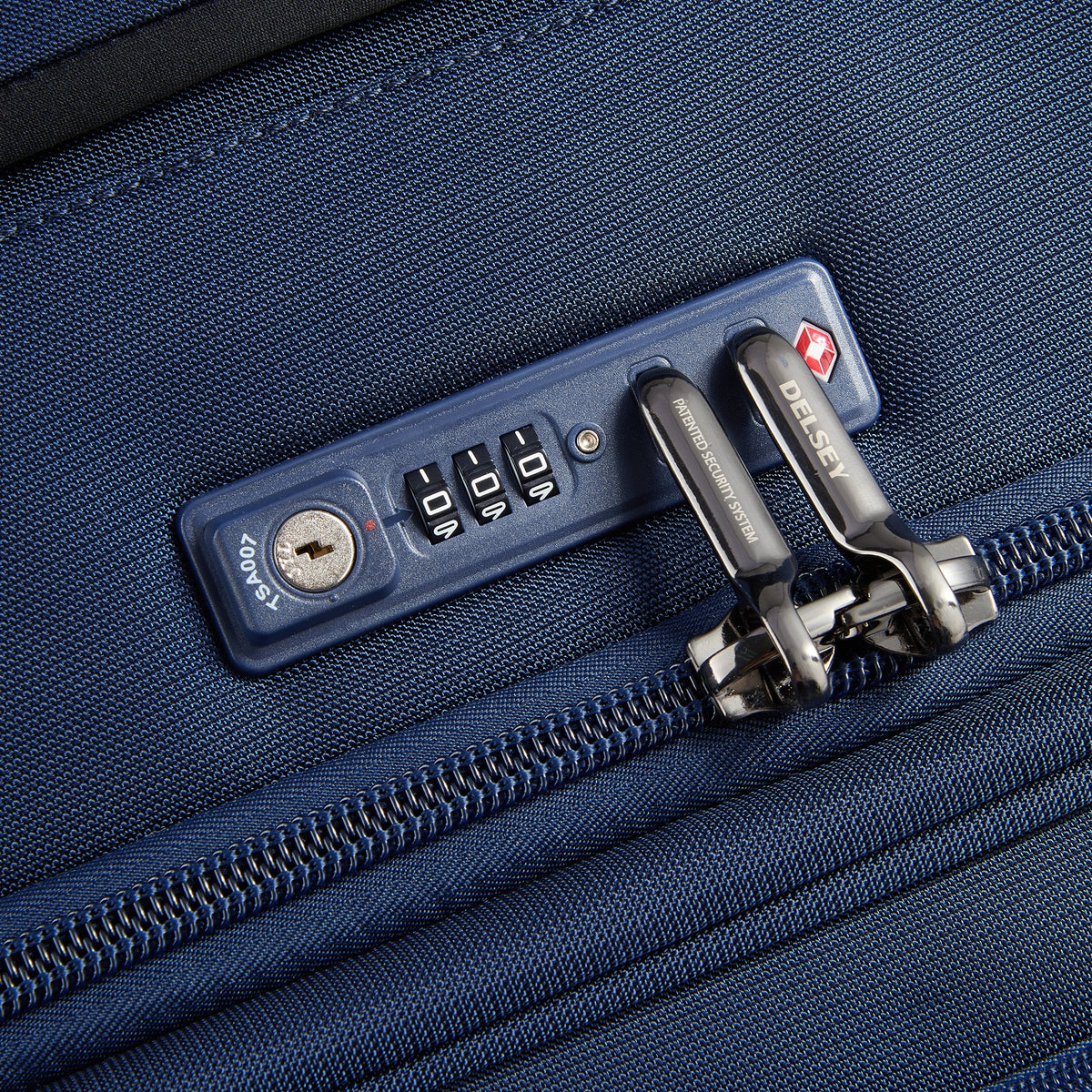 HELIUM DLX 28-Inch Expandable Check-In Suitcase, Navy - Delsey Paris Premium