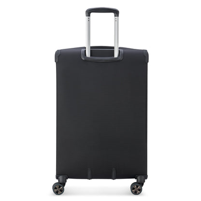 HELIUM DLX 28-Inch Expandable Check-In Suitcase, Black - Delsey Paris Premium