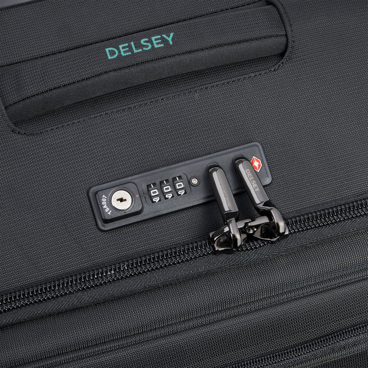 HELIUM DLX 28-Inch Expandable Check-In Suitcase, Black - Delsey Paris Premium