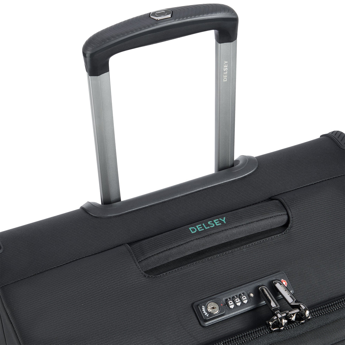 HELIUM DLX 28-Inch Expandable Check-In Suitcase, Black - Delsey Paris Premium