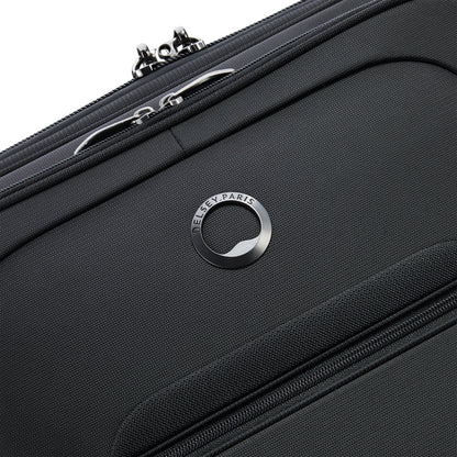 HELIUM DLX 28-Inch Expandable Check-In Suitcase, Black - Delsey Paris Premium