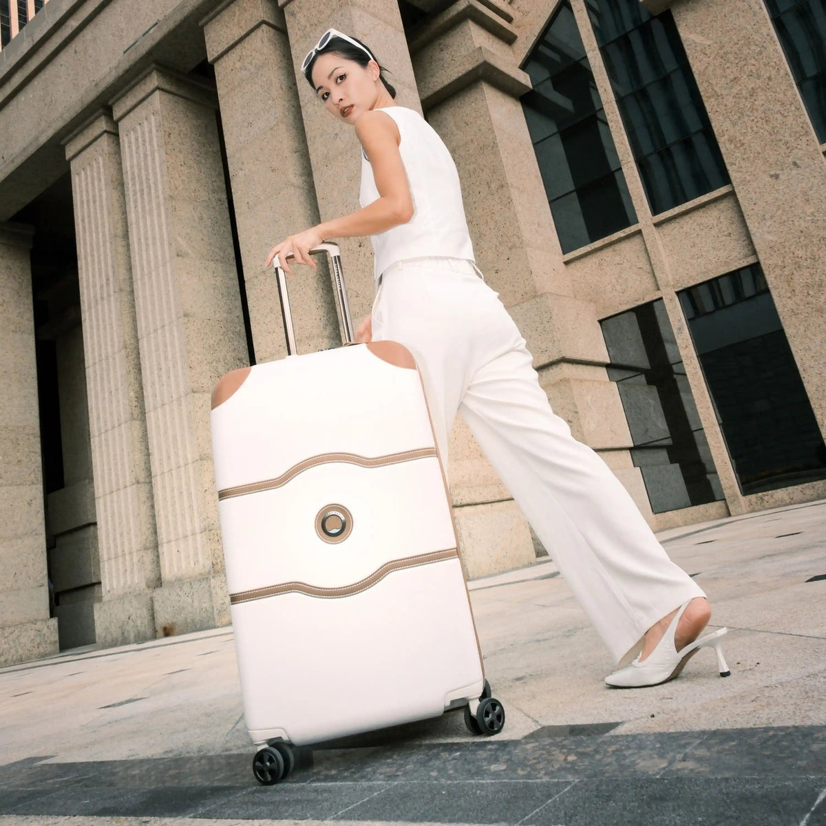 CHATELET AIR 2.0 29-Inch Check-In Trunk Suitcase, Angora - Delsey Paris Latest