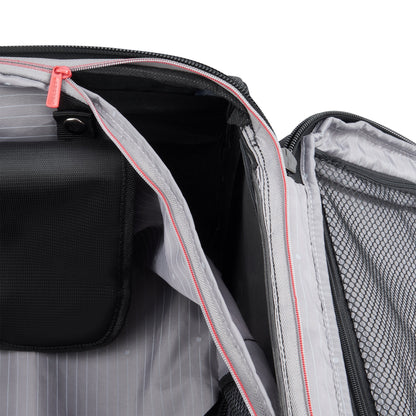HELIUM DLX 33-Inch Expandable Check-In Suitcase, Black - Delsey Paris Premium