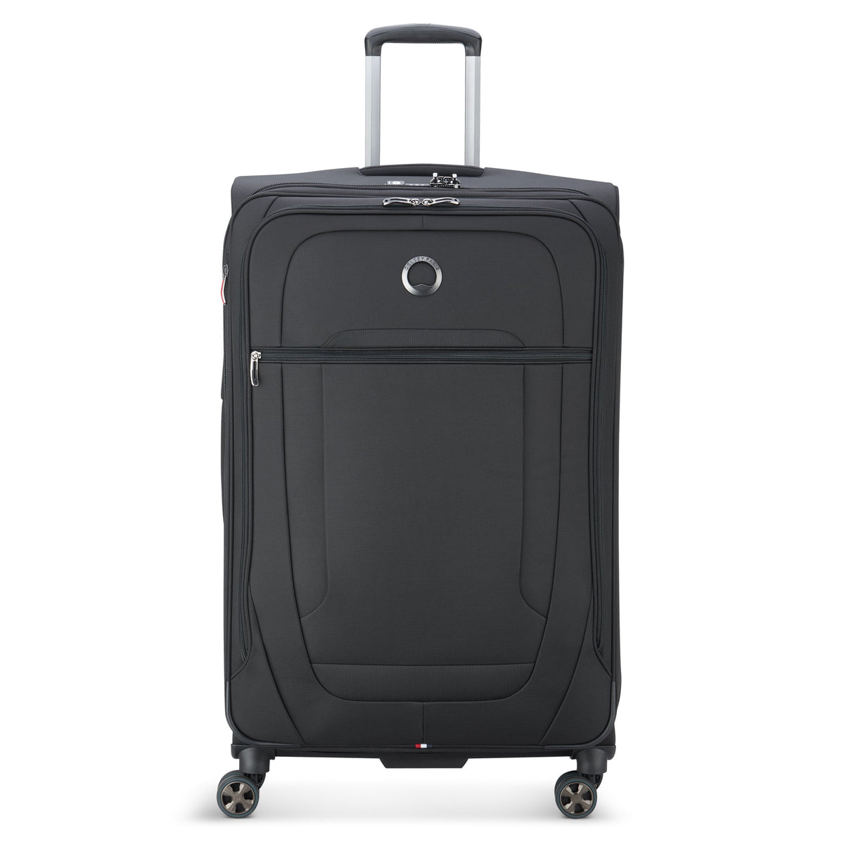 HELIUM DLX 33-Inch Expandable Check-In Suitcase, Black - Delsey Paris Premium