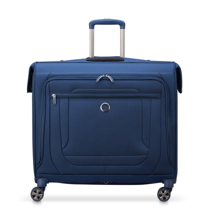 HELIUM DLX 4-Wheeled Garment Bag, Navy - Delsey Paris Premium