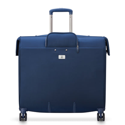 HELIUM DLX 4-Wheeled Garment Bag, Navy - Delsey Paris Premium