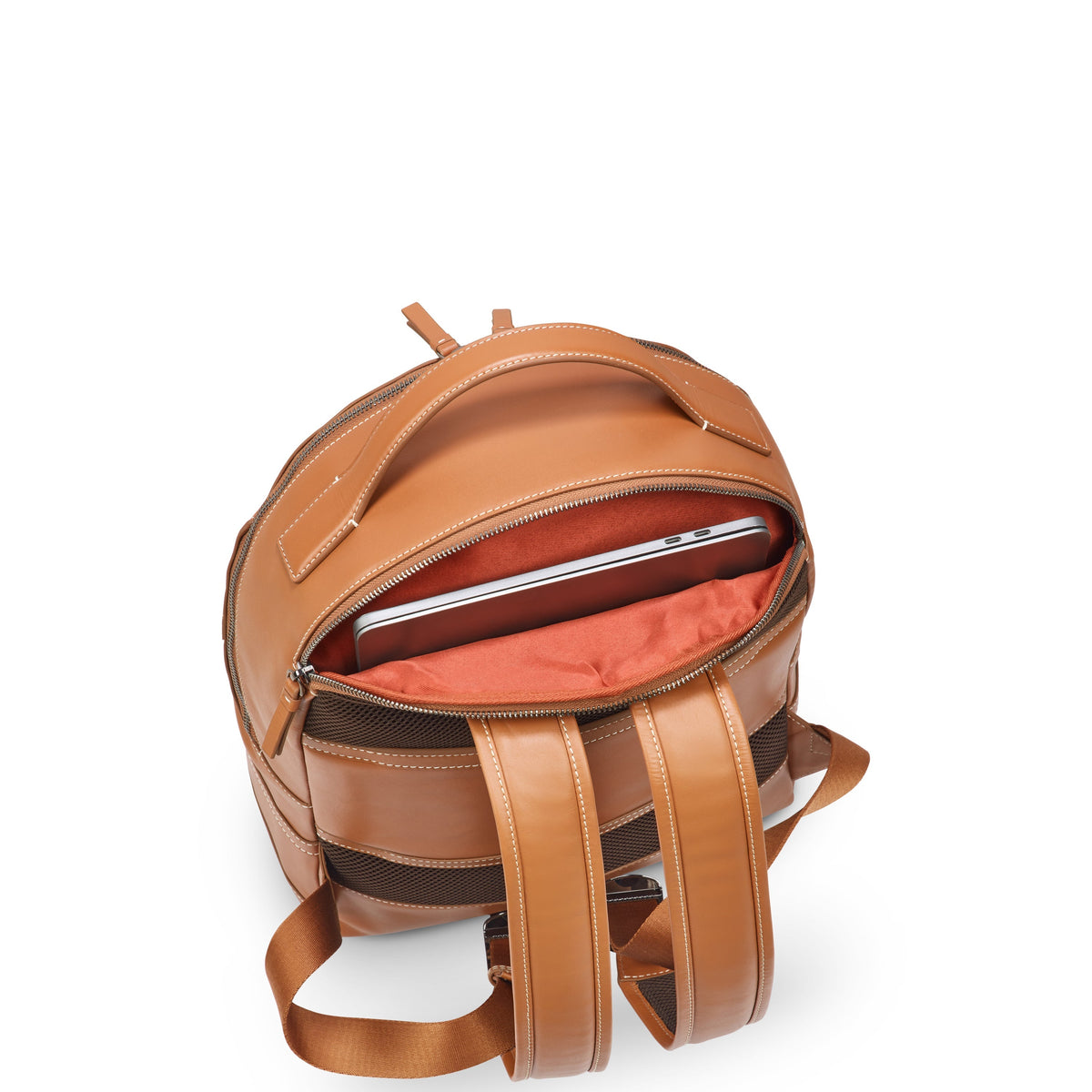 CHATELET AIR 2.0 Leather Backpack, Cognac - Delsey Paris Trusted