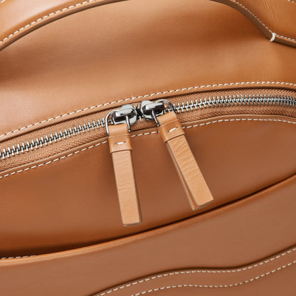 CHATELET AIR 2.0 Leather Backpack, Cognac - Delsey Paris Trusted