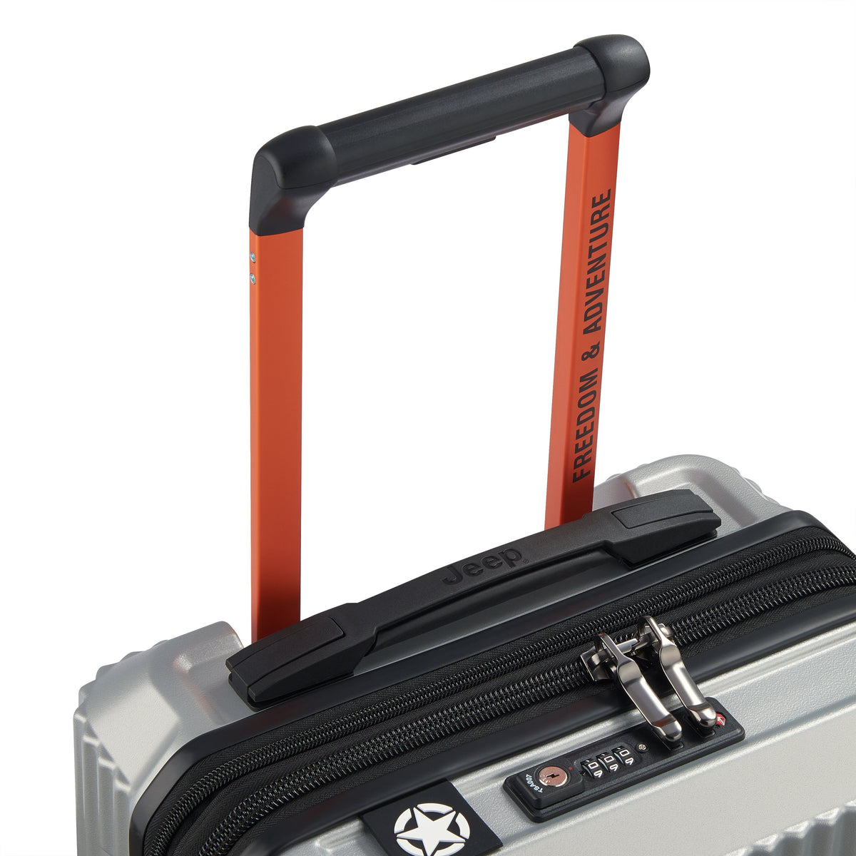 JH001A 23-Inch Expandable Carry-On Suitcase, Silver - Delsey Paris Everyday