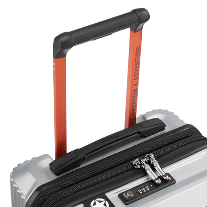 JH001A 23-Inch Expandable Carry-On Suitcase, Silver - Delsey Paris Everyday