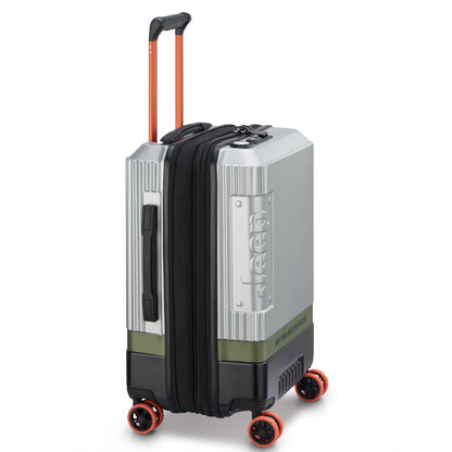 JH001A 23-Inch Expandable Carry-On Suitcase, Silver - Delsey Paris Everyday