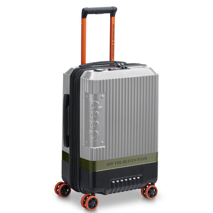 JH001A 23-Inch Expandable Carry-On Suitcase, Silver - Delsey Paris Everyday
