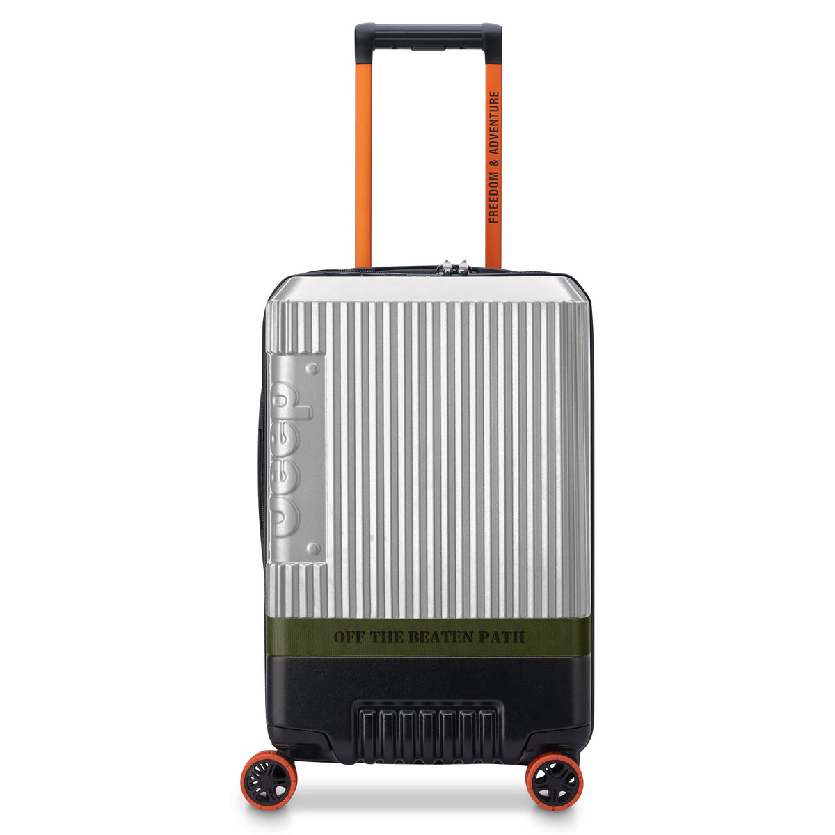 JH001A 23-Inch Expandable Carry-On Suitcase, Silver - Delsey Paris Everyday