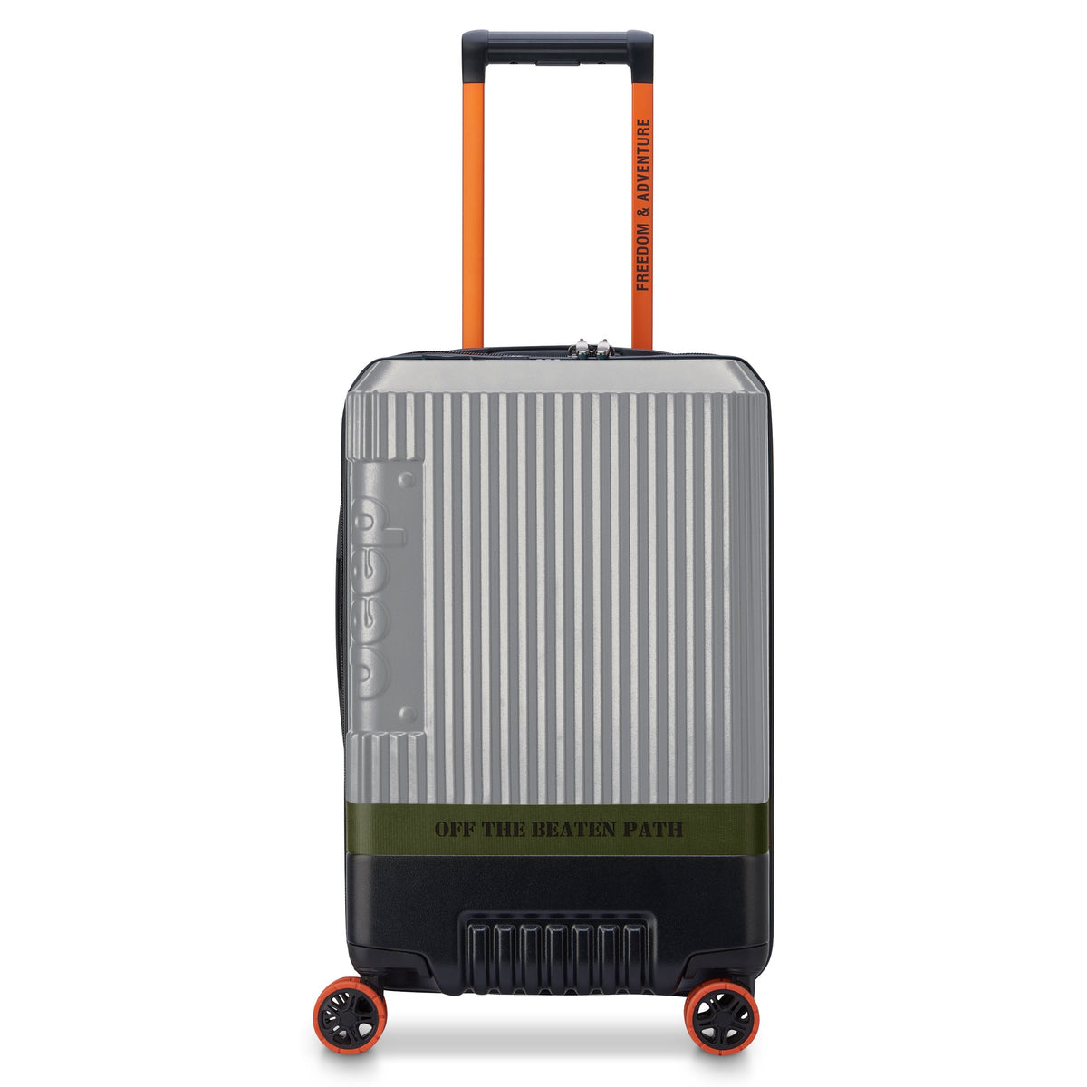 JH001A 23-Inch Expandable Carry-On Suitcase, Silver - Delsey Paris Everyday