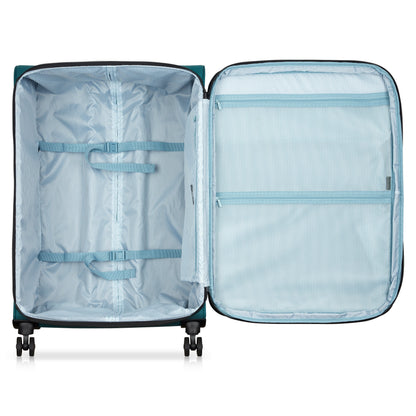 SKY MAX 3.0 31-Inch Check-In Suitcase, Teal blue - Delsey Paris Recommended