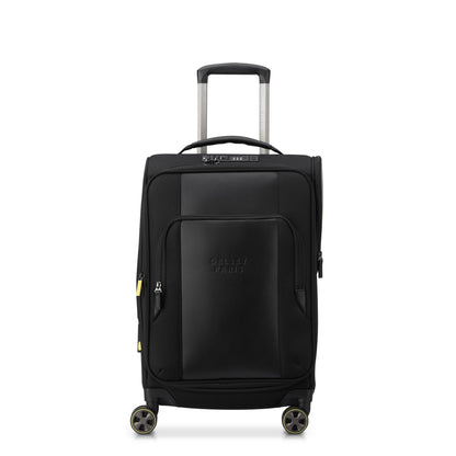 WAGRAM 23-Inch Expandable Carry-On Suitcase, Black - Delsey Paris Smart Buy