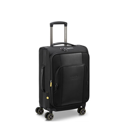 WAGRAM 23-Inch Expandable Carry-On Suitcase, Black - Delsey Paris Smart Buy