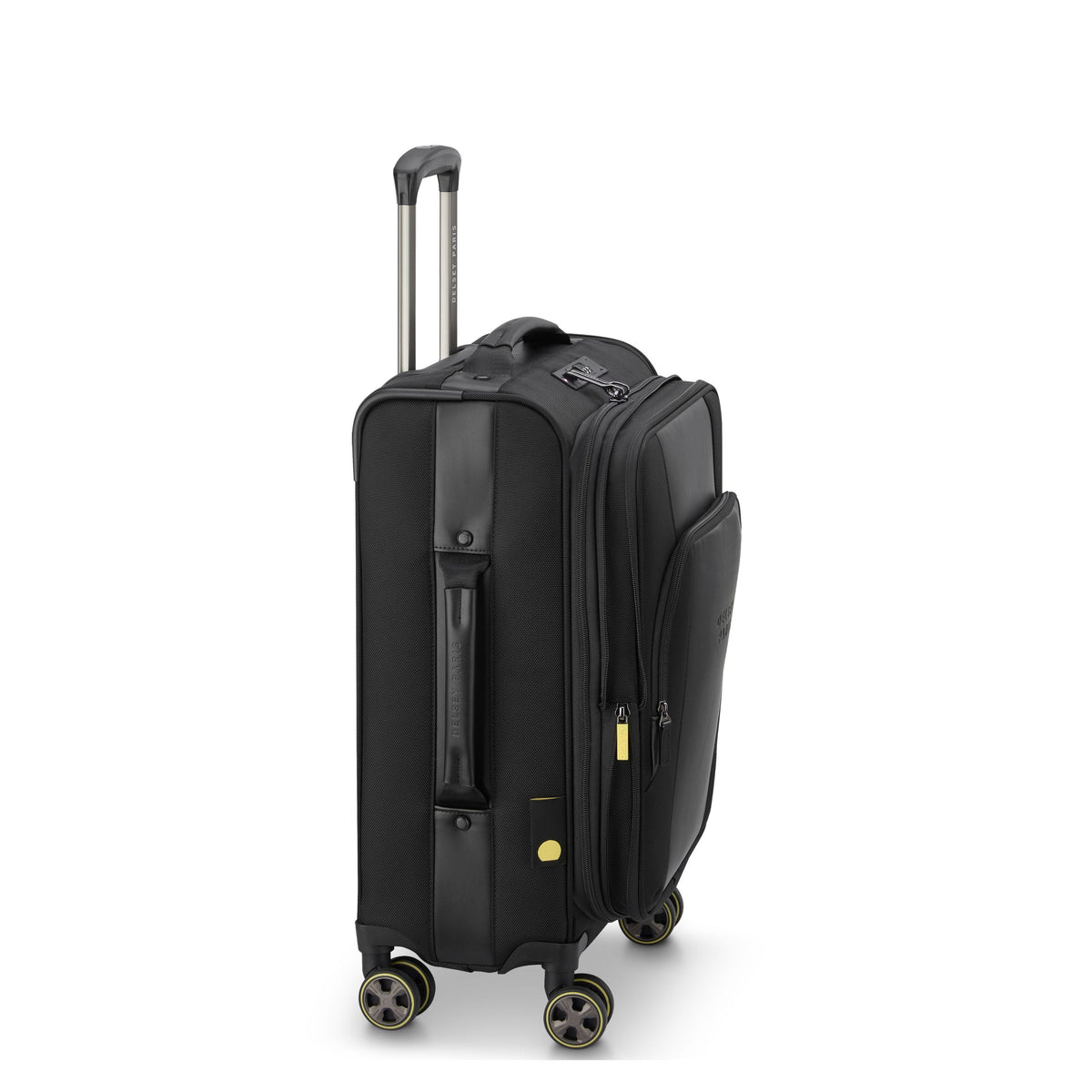 WAGRAM 23-Inch Expandable Carry-On Suitcase, Black - Delsey Paris Smart Buy
