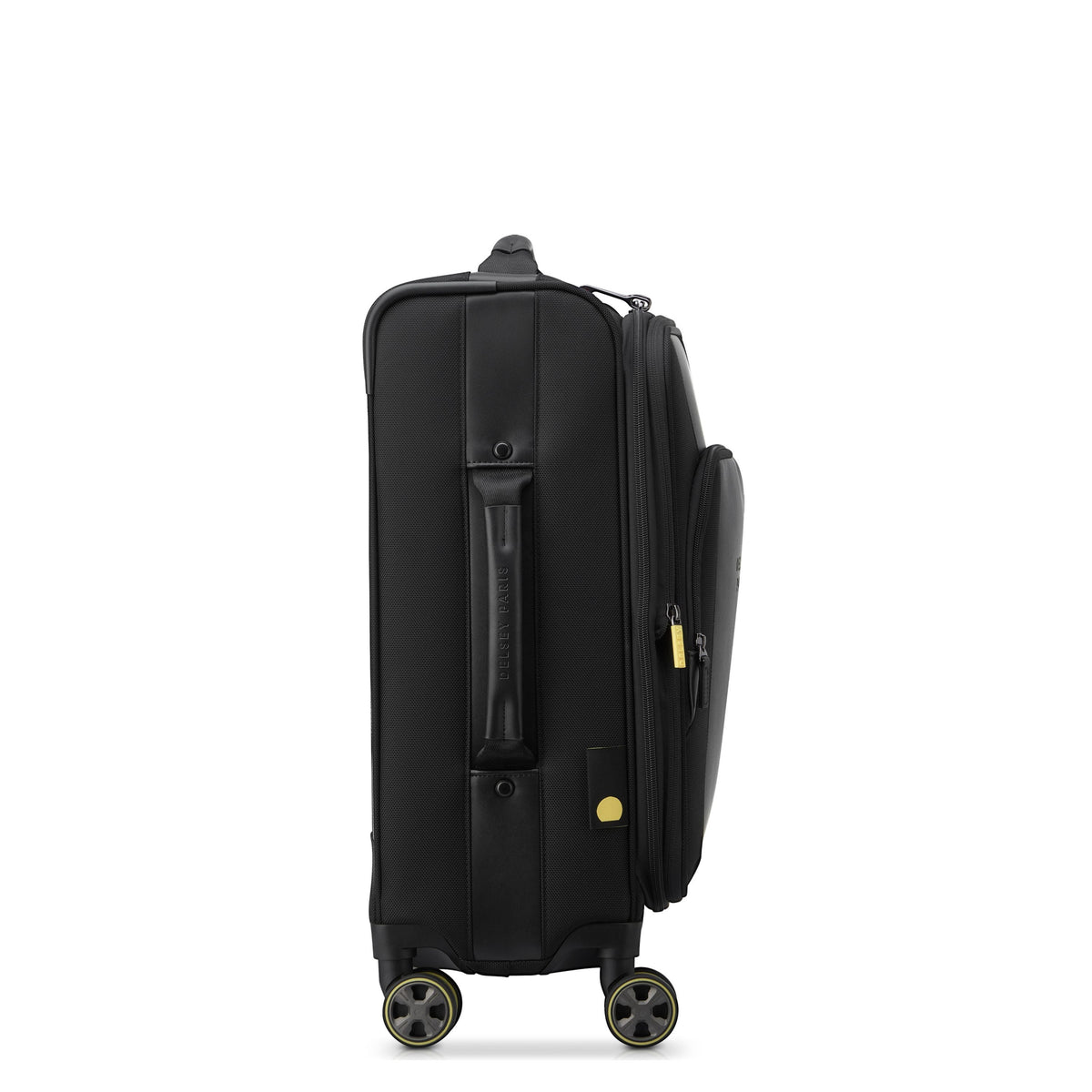 WAGRAM 23-Inch Expandable Carry-On Suitcase, Black - Delsey Paris Smart Buy