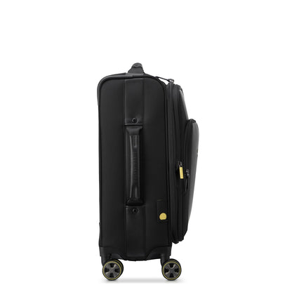 WAGRAM 23-Inch Expandable Carry-On Suitcase, Black - Delsey Paris Smart Buy