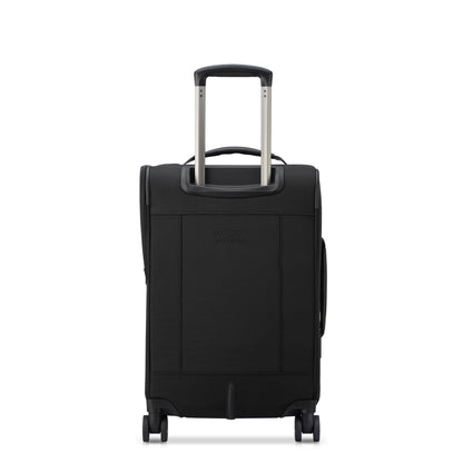 WAGRAM 23-Inch Expandable Carry-On Suitcase, Black - Delsey Paris Smart Buy