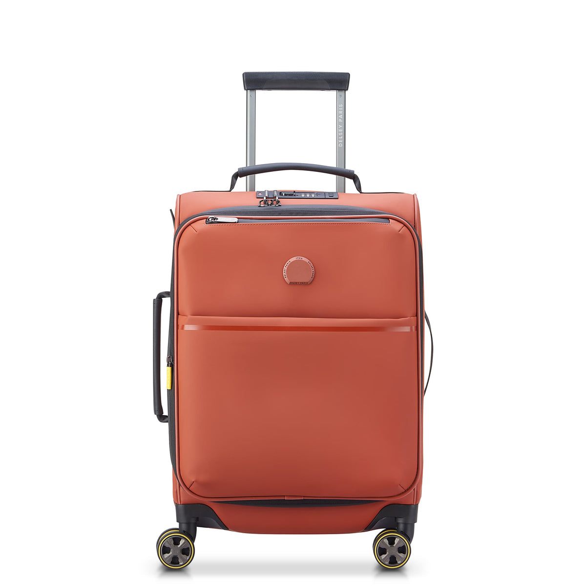 TURENNE SOFT 23-Inch Carry-On Suitcase, Brick - Delsey Paris Latest