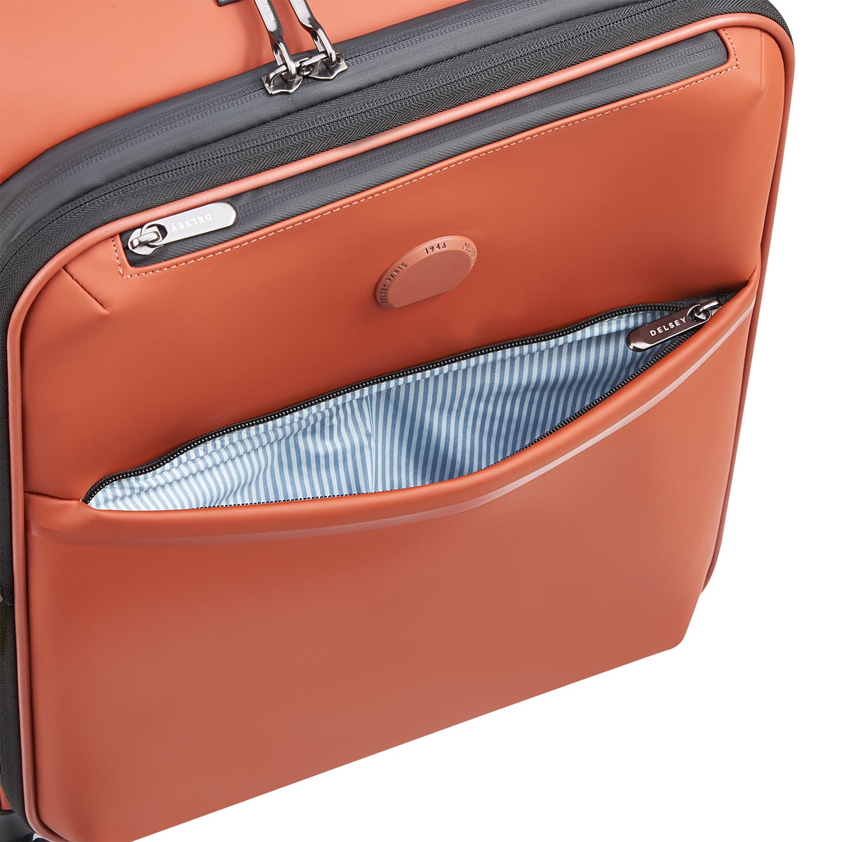 TURENNE SOFT 23-Inch Carry-On Suitcase, Brick - Delsey Paris Latest