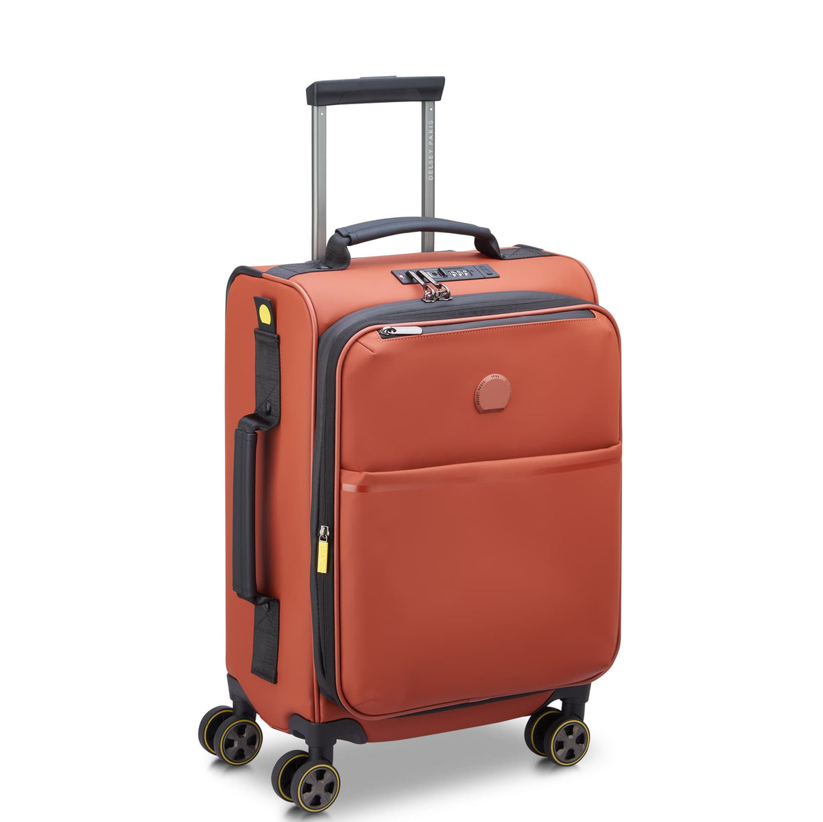 TURENNE SOFT 23-Inch Carry-On Suitcase, Brick - Delsey Paris Latest