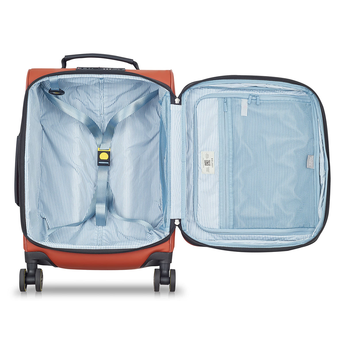 TURENNE SOFT 23-Inch Carry-On Suitcase, Brick - Delsey Paris Latest