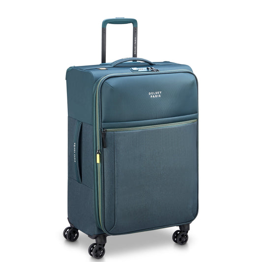 BROCHANT 3 27-Inch Expandable Check-In Suitcase, Green - Delsey Paris Latest