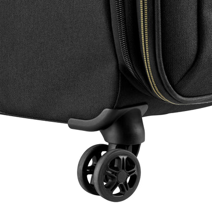 BROCHANT 3 |.0 27-Inch Expandable Check-In Suitcase, Deep black - Delsey Paris Everyday